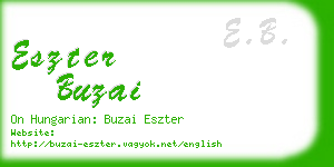 eszter buzai business card